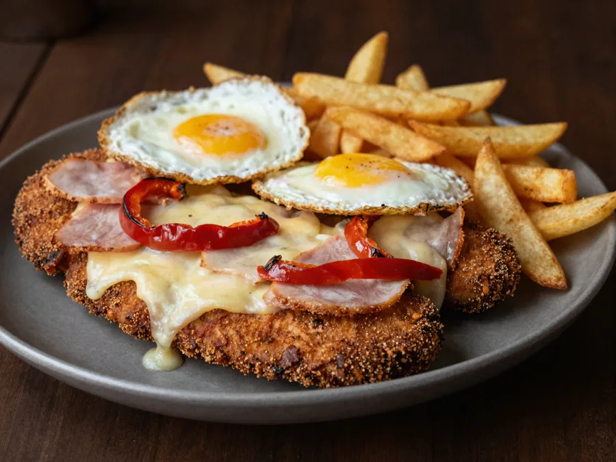 Mediodía: milanesa con papas + bebida · promo de Esto con Eso, Trenque Lauquen
